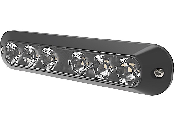 Ecco 3705CR Directional LED Split-Color Surface Mount 12-24VDC 21Flash Red/Clear