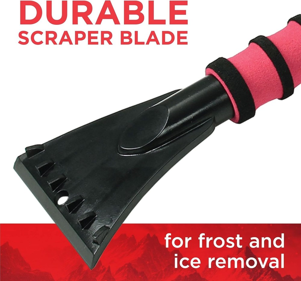Cool-Force 26” Snowbrush & Ice Scraper Set - 2 Pack for Effective Winter Prep