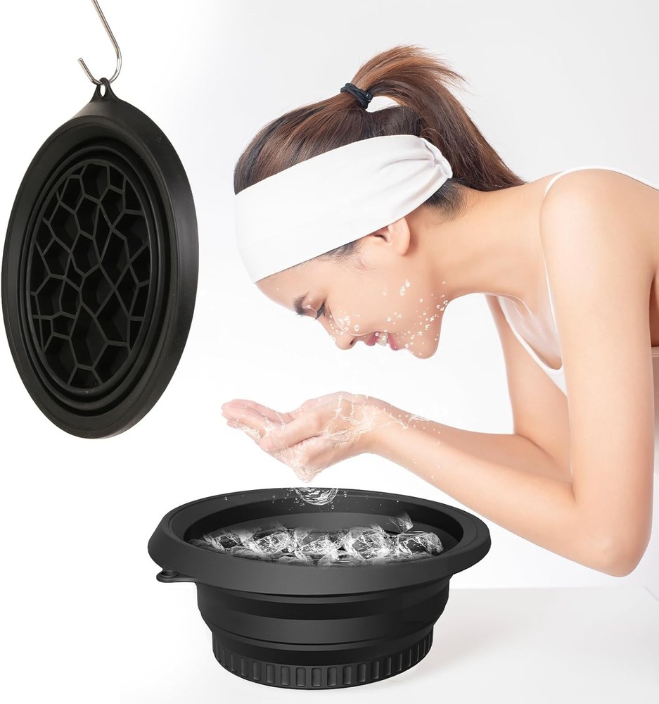 Smart Silicone Ice Facial Bowl - Foldable Cold Therapy Basin