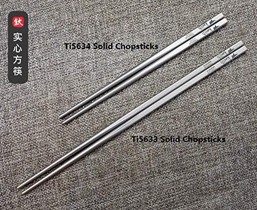 Titanium Ti5634 Portable Solid Square Handle Chopsticks ●●●●●●● 's 18th Anniv...