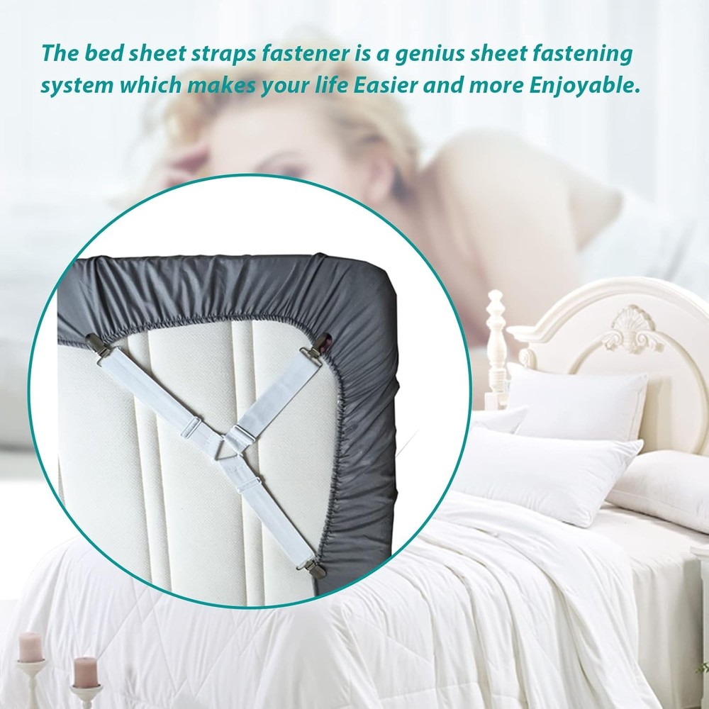 Bed Sheet Holder Straps Fitted Sheet Keepers Bedsheet Holders Fasteners