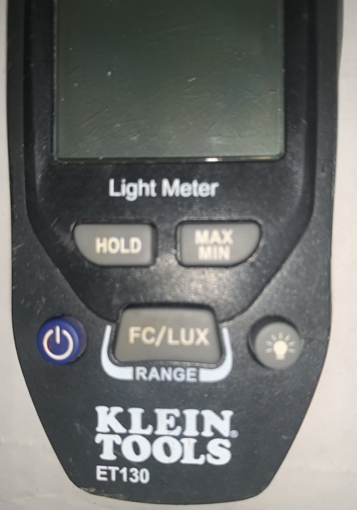 KLEIN Tool Et130. Light Meter. Used.
