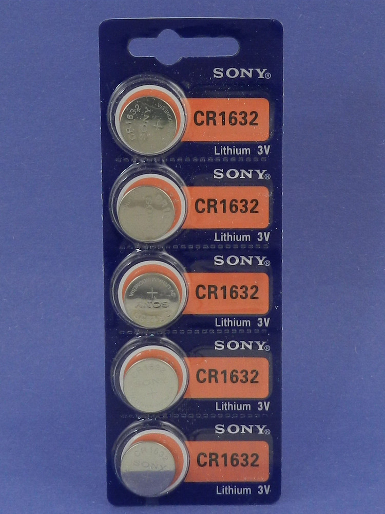 SONY  CR1632 LITHIUM 3V  BATTERY 5Pc
