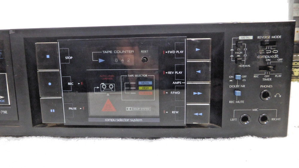 Sansui D-79R Auto-Reverse Cassette Deck Vintage