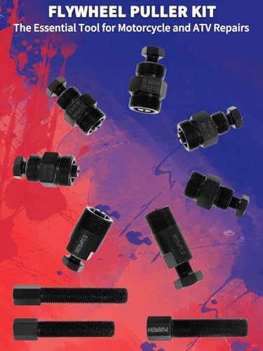 Motorcycle Flywheel Puller Set 10pcs Universal Flywheel Turning Tool for