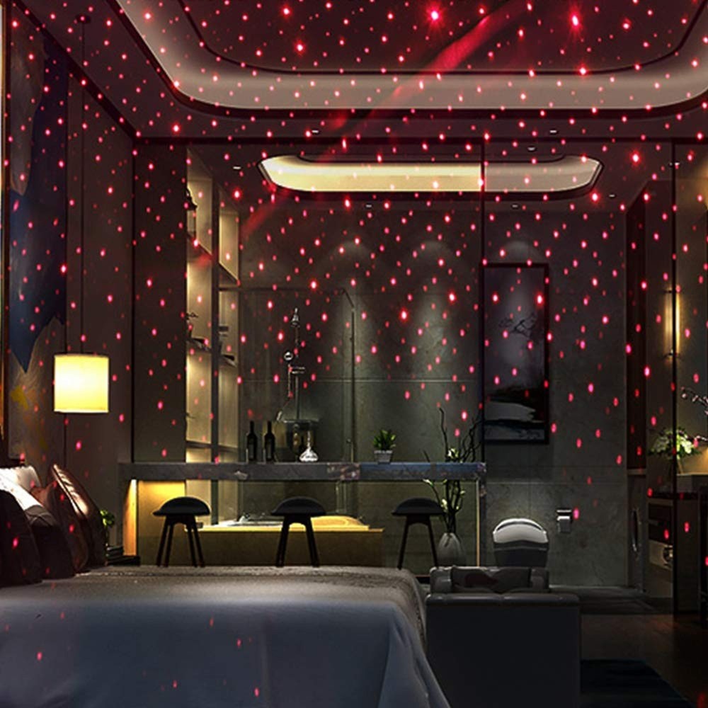 USB Night Light, Star Projector Night Light, Adjustable Romantic red Interior...