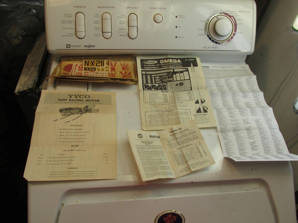Several Train Or Rocket ship Decals