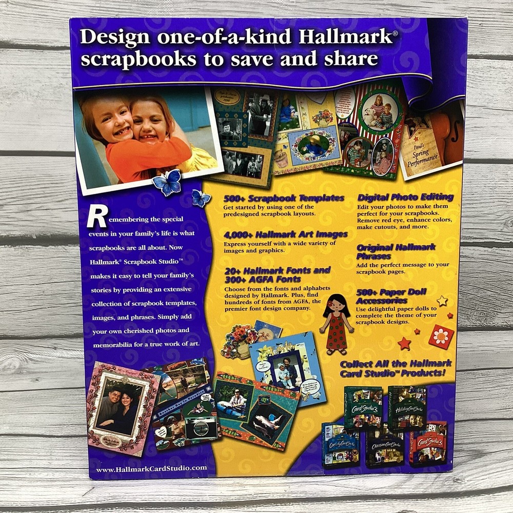 Hallmark Scrapbook Studio 2001 Windows XP/2000/98/95/ME/NT4 WSP4