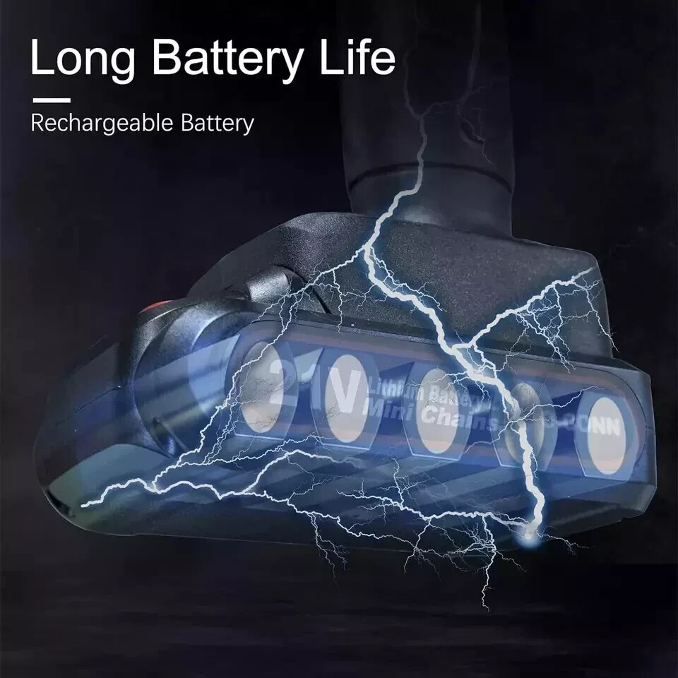 Mini Chainsaw Battery Replacement, 21V MAX 2000Mah Rechargeable