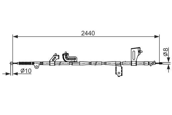 Cable Pull, parking brake BOSCH 1987482425