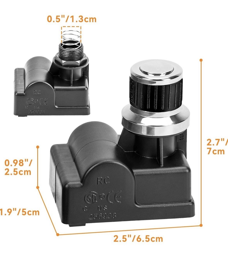 Onlyfire 6 Outlets Universal Spark Generator Tact Push Button Igniter For Grill