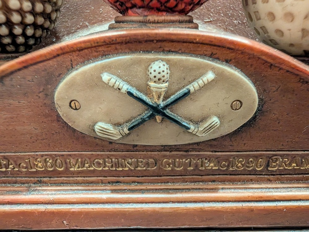 Vintage Golf Ball Evolution Display Set Warwick Feathery Gutta Haskell