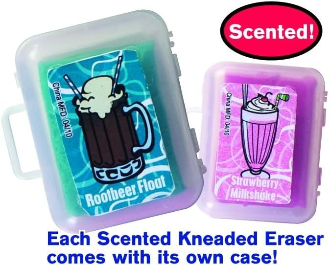 Durable Mini Food Scented Erasers Assorted Pack – 36 Delightful Designs for Fun