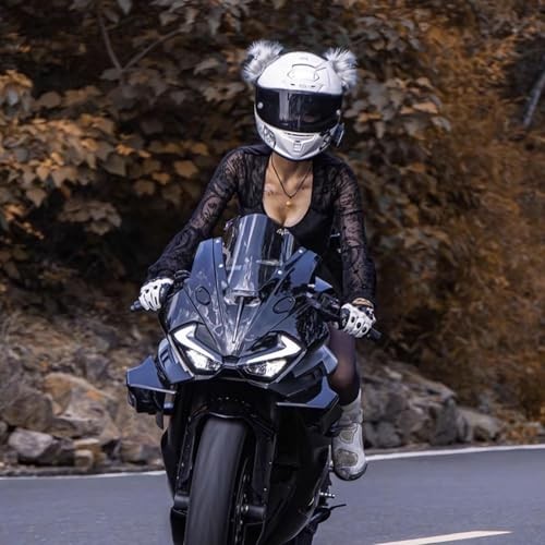 Motorcycle Windshield Wind Deflector Visor Front ONE SIZE D-Clear Windshield