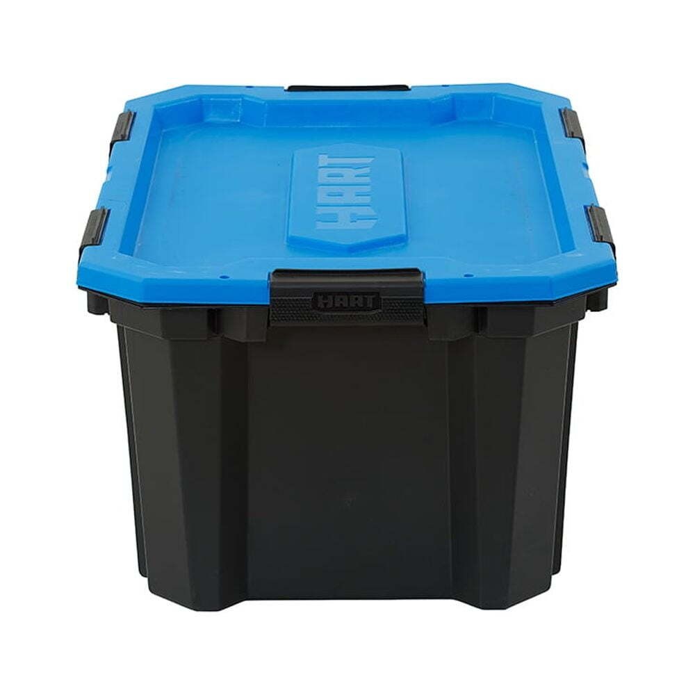 24 Gallon Water Resistant Latching Heavy Duty Plastic Storage Bin Container Box