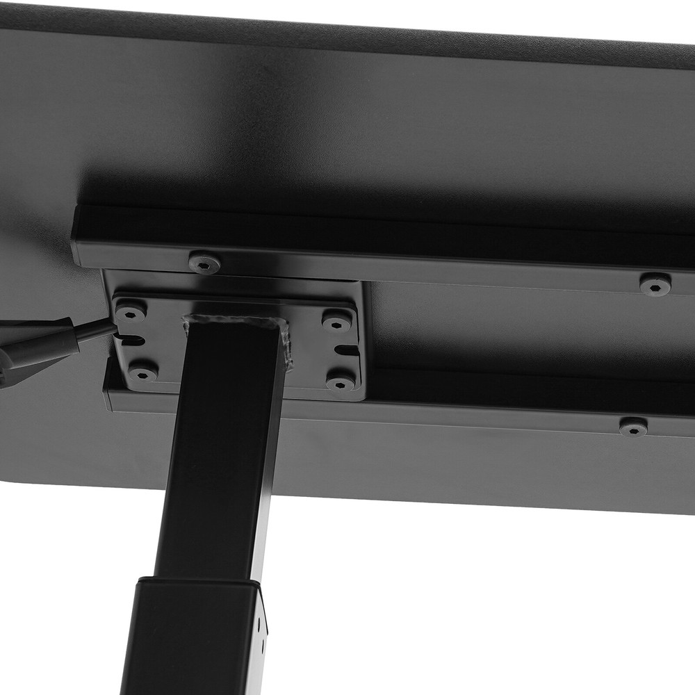 Adjustable Overbed Bedside Table with Pneumatic Height Adjustment Wheels