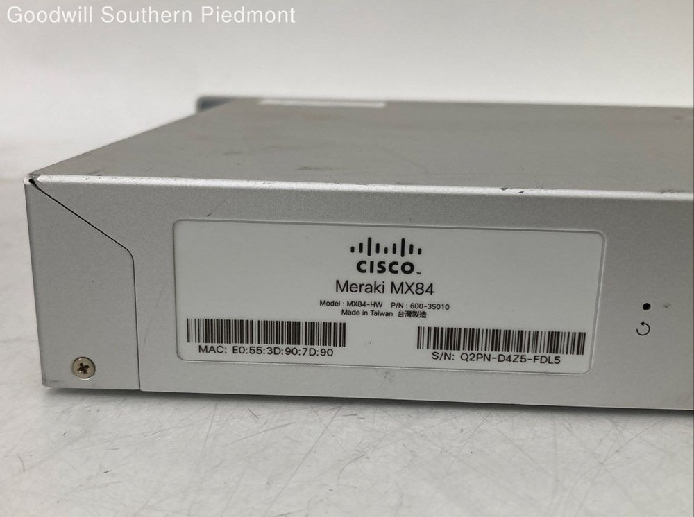 Cisco Meraki MX84 Cloud Managed Firewall Security Appliance - Tested