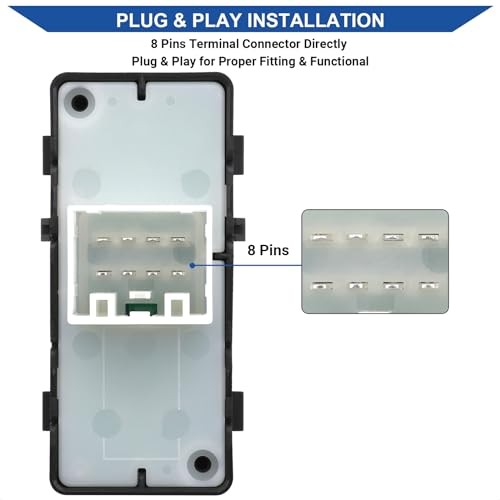 Passenger Side Window Switch Control Compatible with 2006-2017 Chrysler