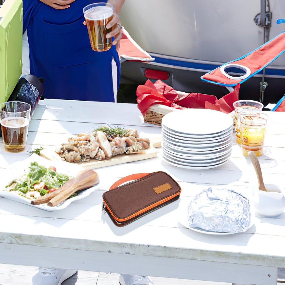 DOITOOL Portable Bbq Storage Bag Camping Cookware Organizer Tableware Pouch w...