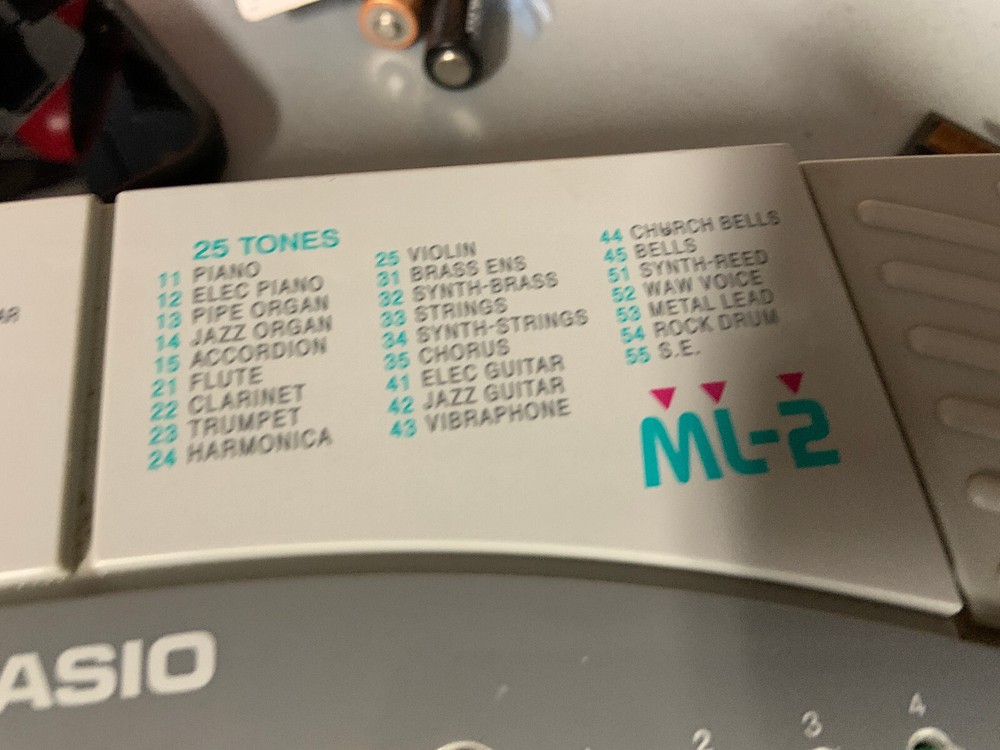 Casio Magical Light ML-2 Keyboard - Tested and Works