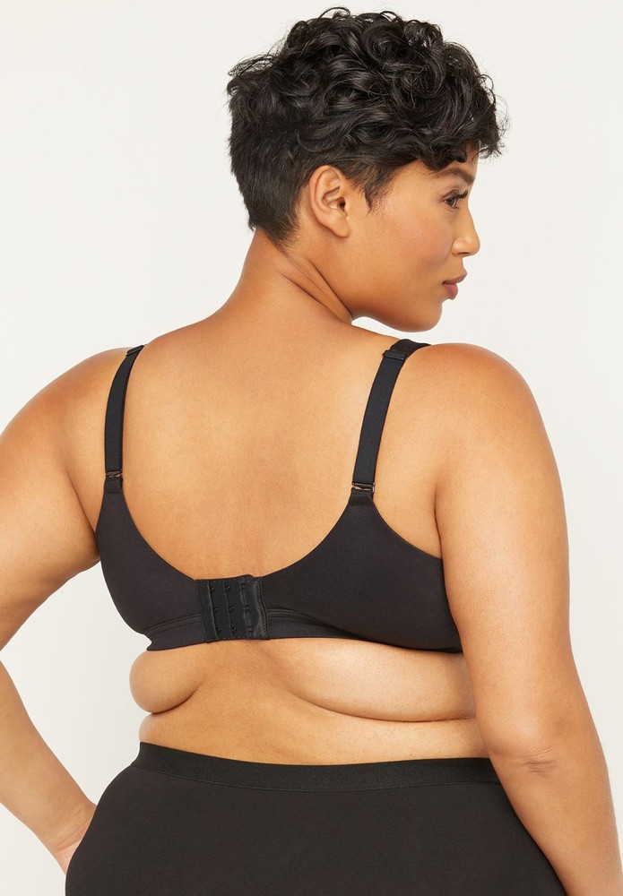 Catherines Women's Plus Size Solid Full-Coverage Smooth No-Wire Bra