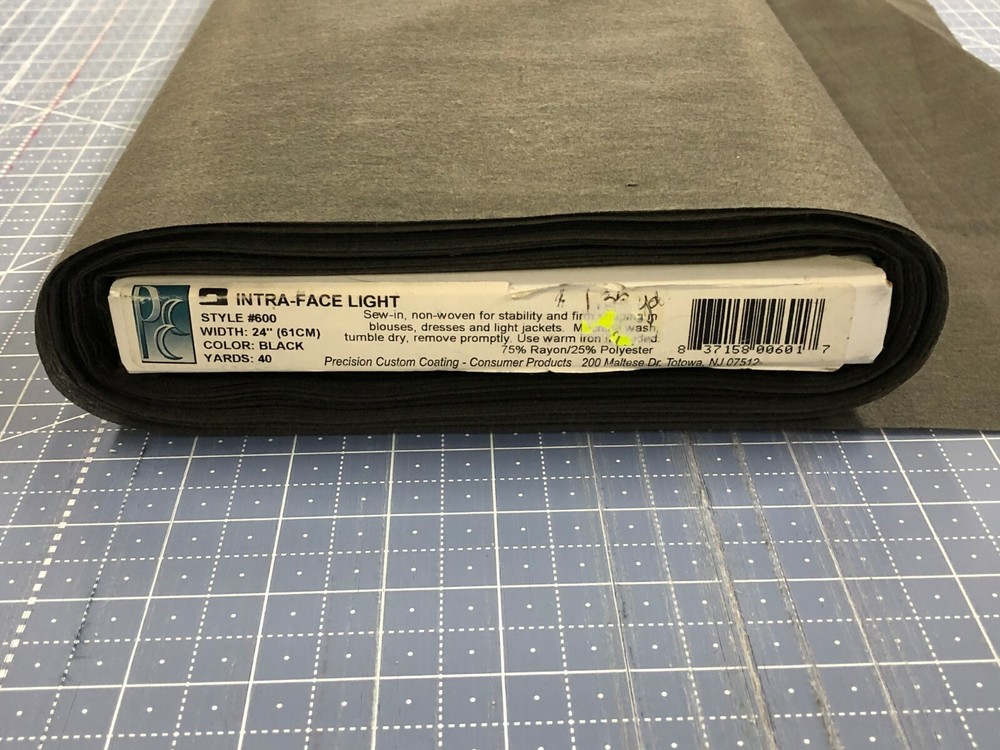 Precision Custom Coating ~ Intra-Face Light ~ BLACK ~ Sew in Stabilizer