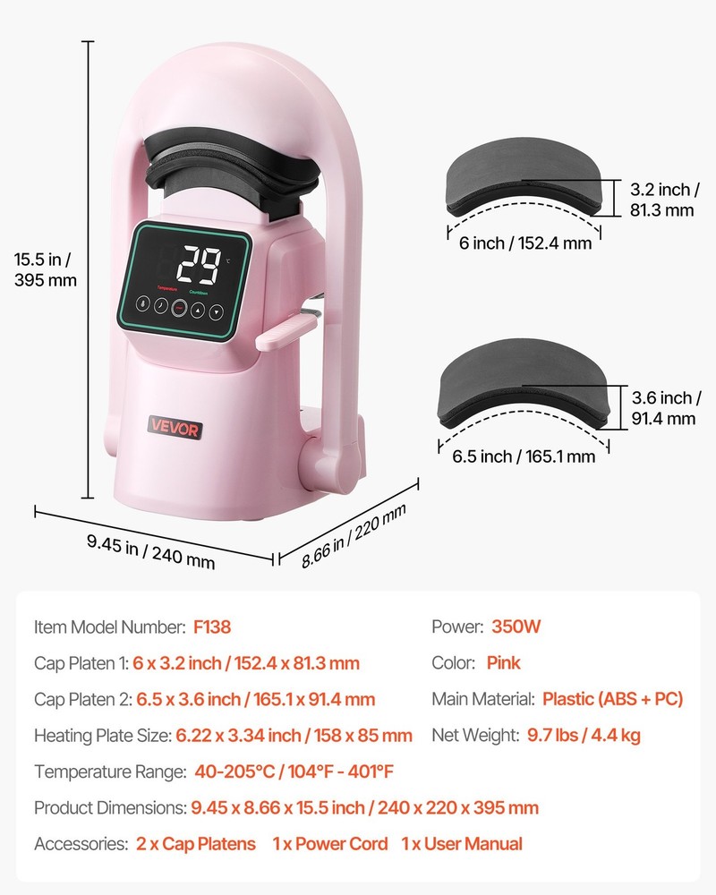 HOT/ Auto Hat Heat Press Machine,with 2pcs Interchangeable Platens,Automatic Op