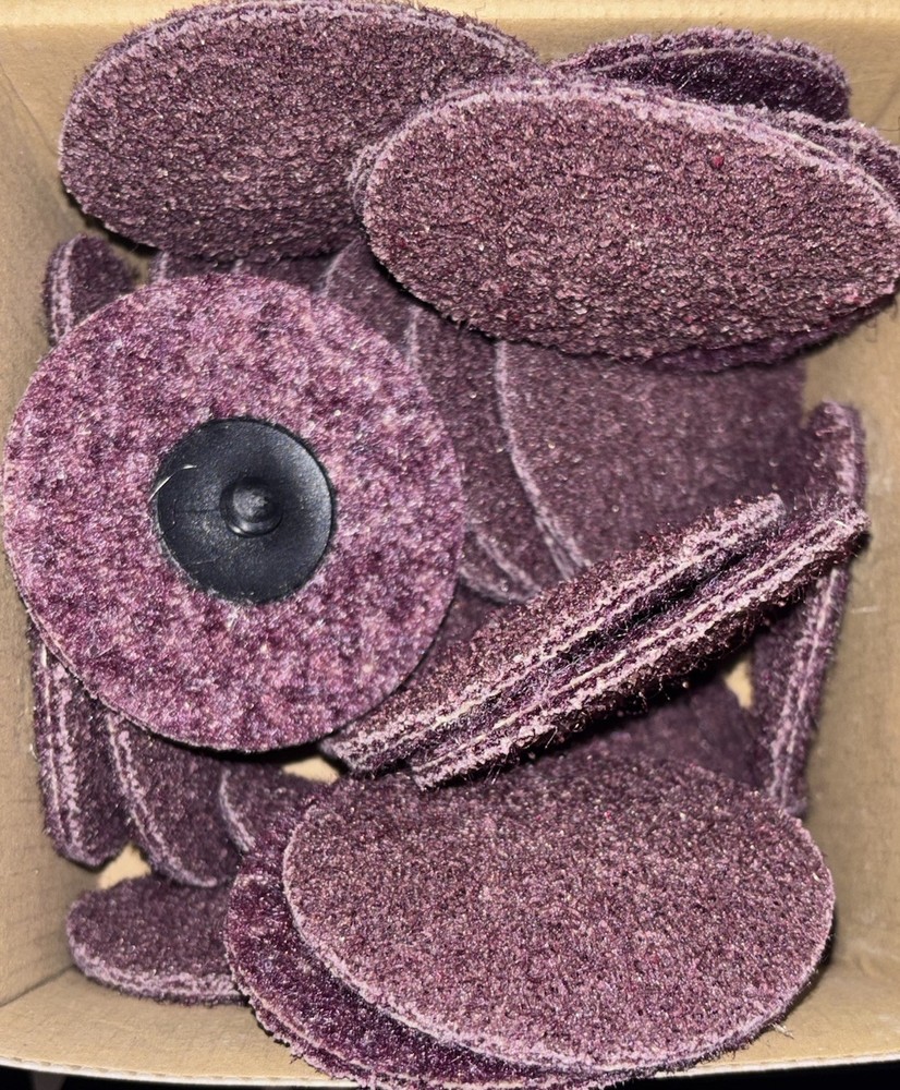 (25) Weiler 51534 - 3" Plastic Button Style, AO Medium Surface Conditioning Disc