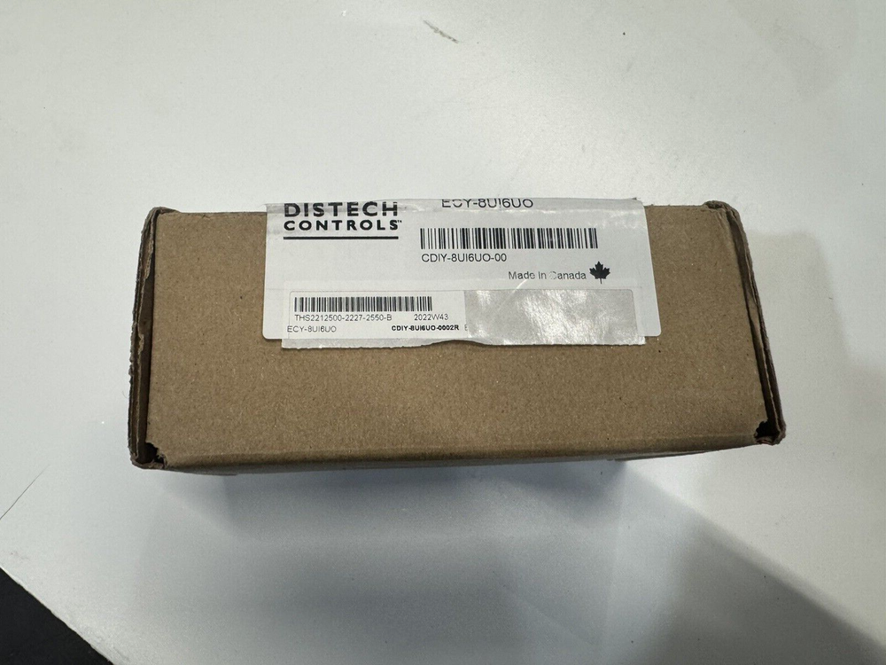 Distech Controls ECY-8UI6UO I/O Extension Module Eclypse 8 Input 6 Output Points