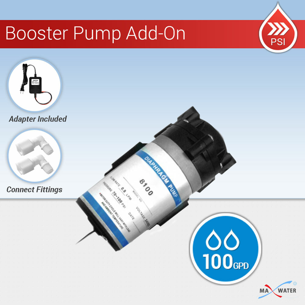 Reverse Osmosis RO 100 GPD Booster Pump + Transformer