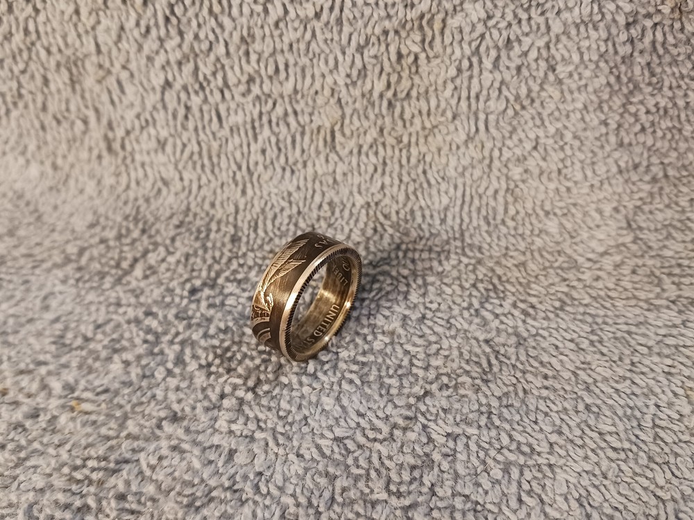 ARKANSAS State 90% Silver Washington Quarters coin ring 6 2003 (2)