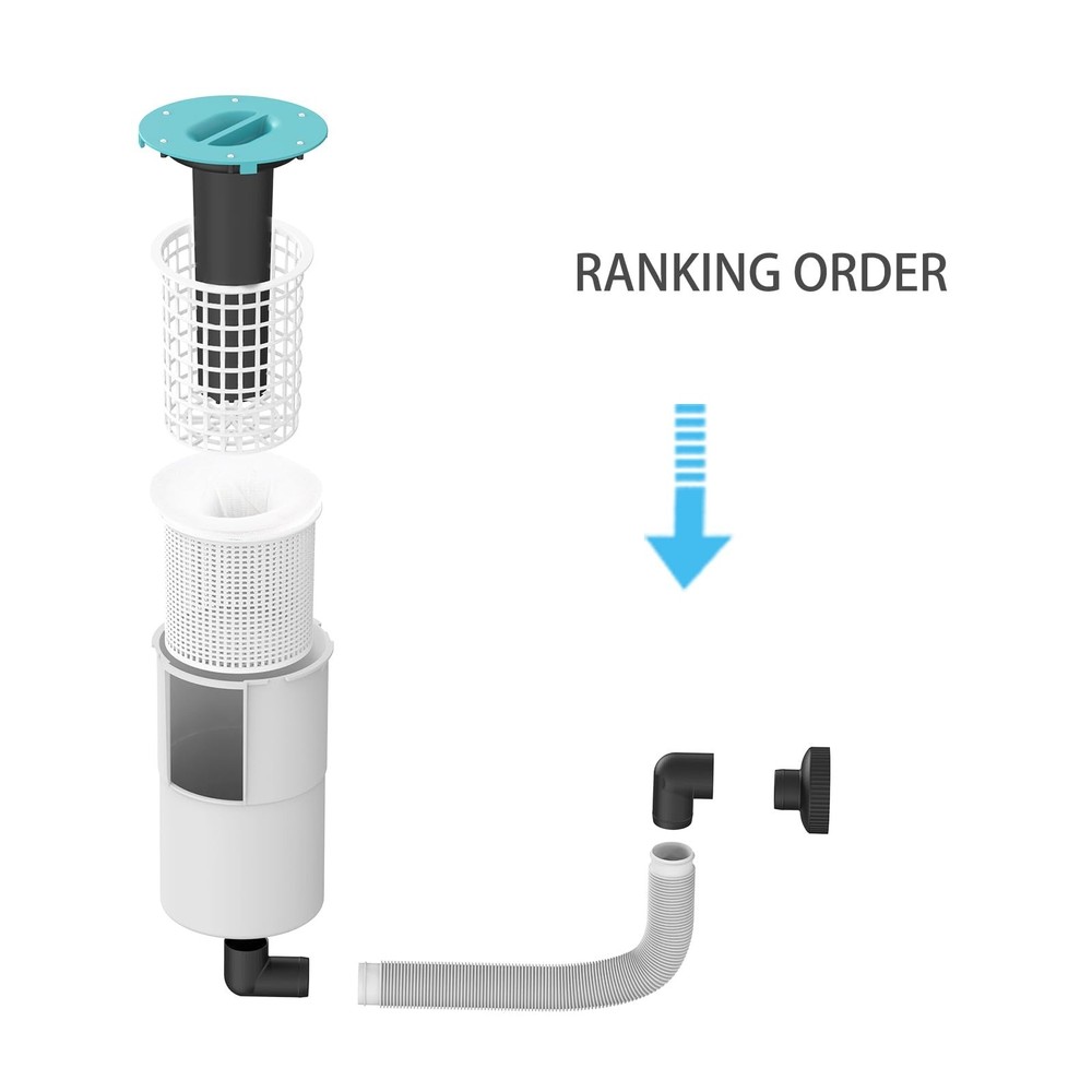 Surface Float Skimmer,No Installation Required, no Adjustable Bracket Require...
