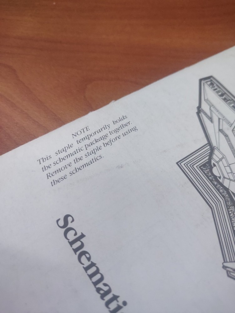 Atari XEVIOUS Schematic Package Supplement Arcade Manual - good used original