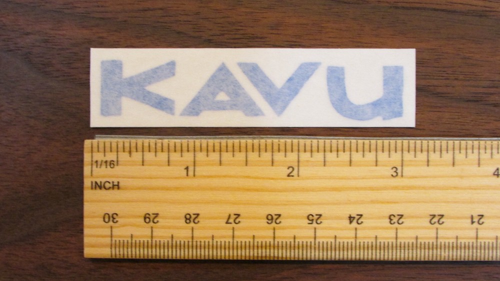Kavu Small Blue Die Cut Sticker decal