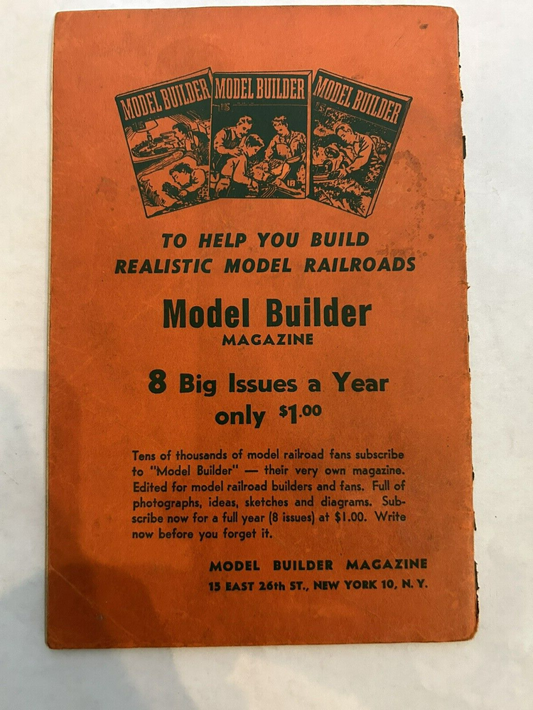 LIONEL 1946 Assembling & Operating Train Manual
