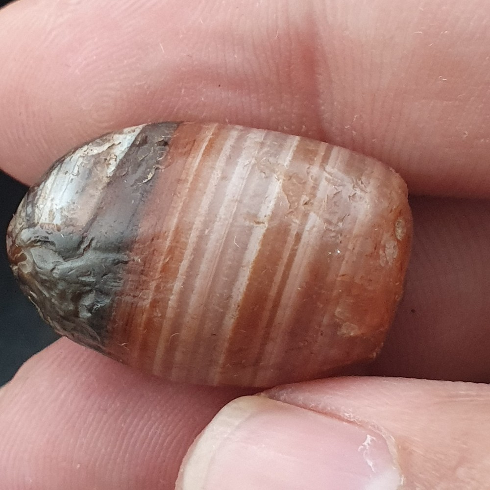 Ancient Reddish Brown Suleimani Agate Spiritual Amulet