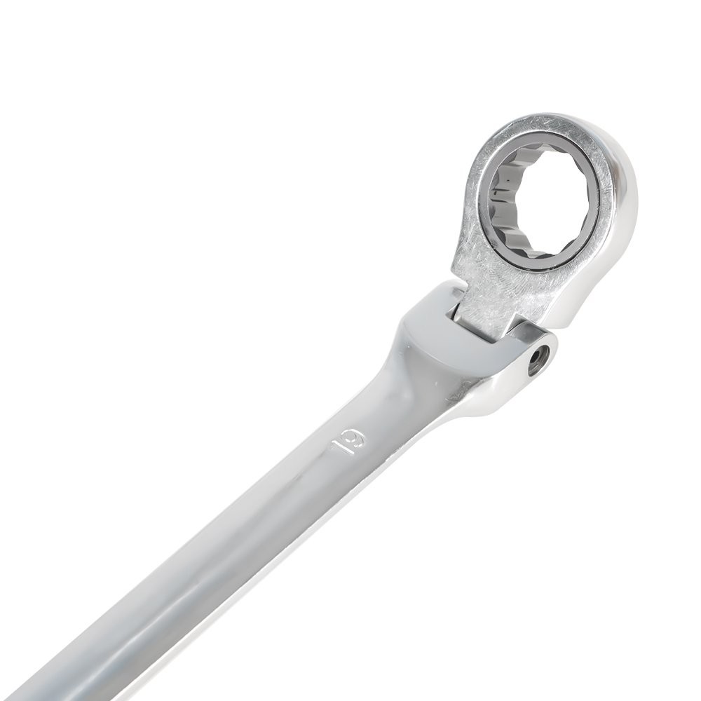 Flexible Ratcheting Wrench Set 12 Pcs 8-19mm Metric Combination Spanner Tool