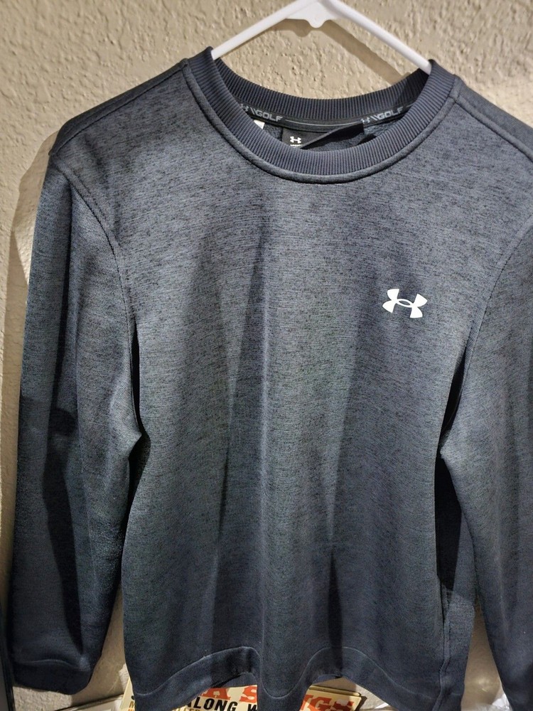 Under Armour Golf Black Pullover Sweatshirt Jacket Men's Medium