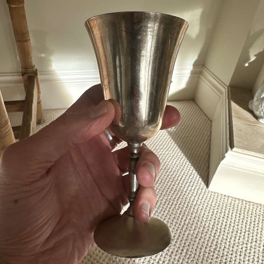 Large Silver-Plated Goblet Set ( 4 )