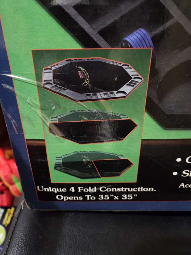 Cardinal 2004 35"×35" Deluxe Green Playing Surface Poker Layout For Table