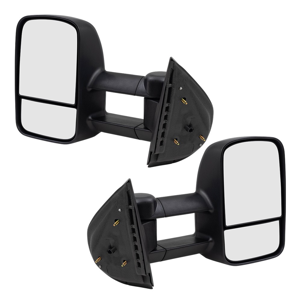 Manual Tow Mirror For 2007-2013 Silverado 1500 Extendable Manual Fold Set