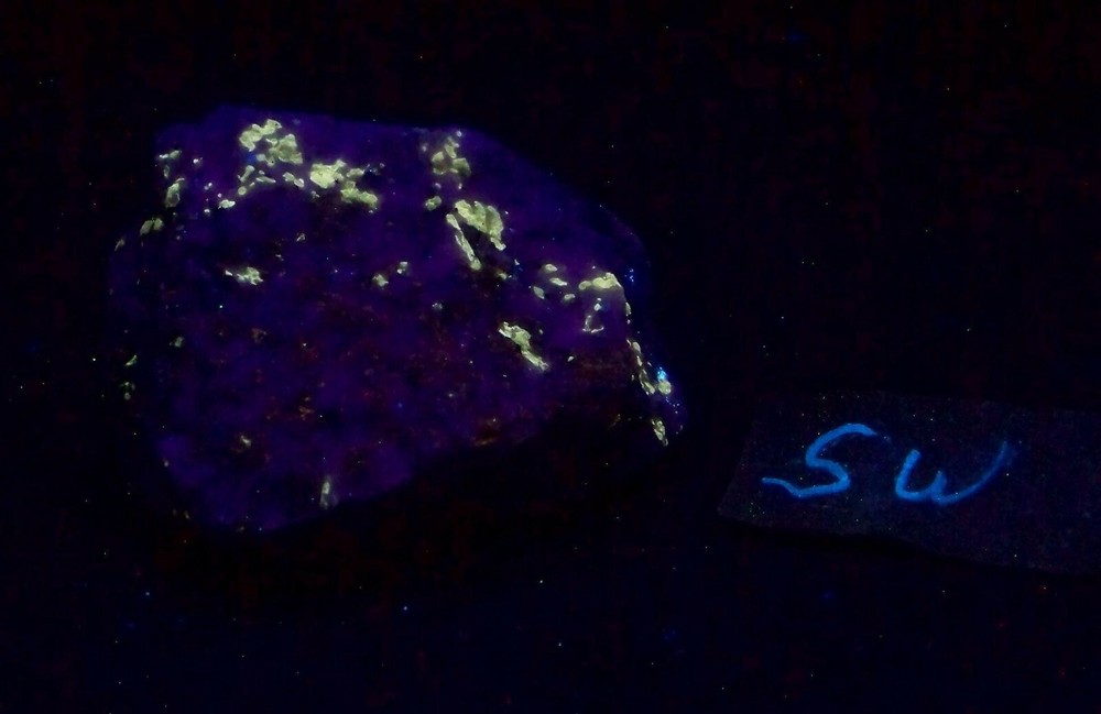 Fluorescent Norbergite Franklin NJ Specimen