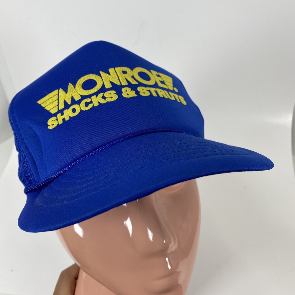 Vintage MONROE SHOCKS & STRUTS Snapback Trucker Mesh Cap - VG