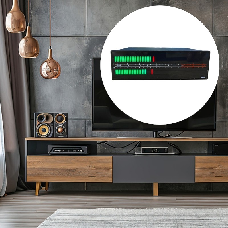 2CH Music Spectrum Analyzer Spectrum Visualizer 2x56bit Color LED Display