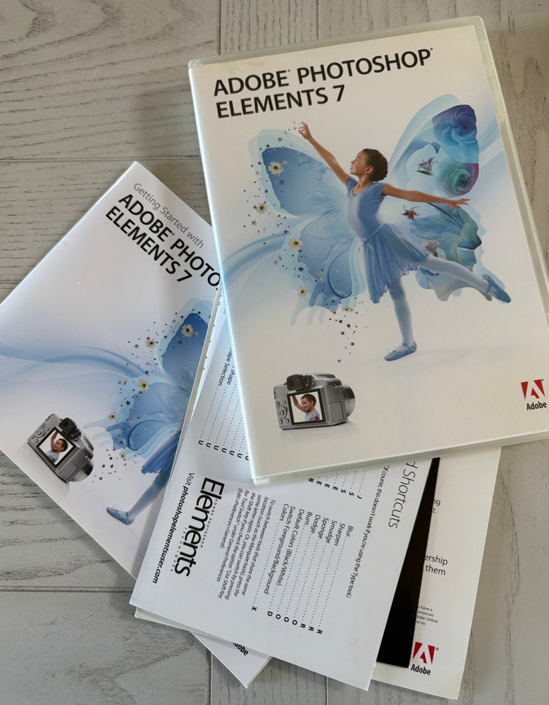 Adobe Photoshop Elements 7 Software For PC W/ Serial Number