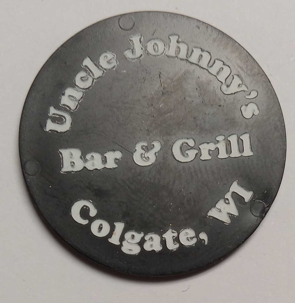 Plastic Trade Token Colgate Wisconsin