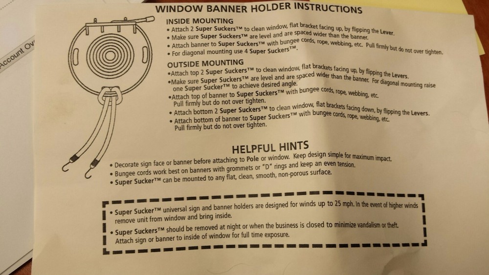 MAGIC MASTER WINDOW BANNER GRAPHIC SIGN VINYL HOLDER