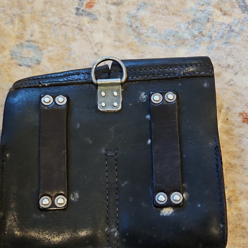 WWII German Original Leather Double Ammo Pouch