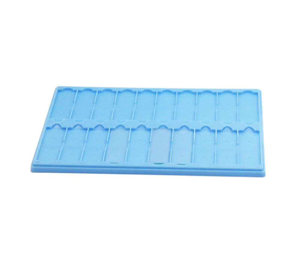 Plastic Microscope Slide Tray; 20 Capacity, Pack of 4