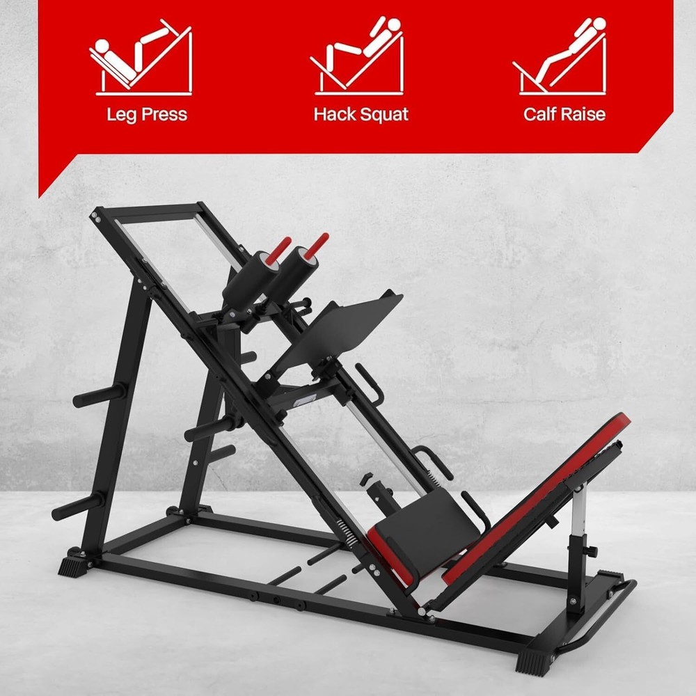 Leg Press Hack Squat Machine Leg Exercise Machine For Home Gym Strength Training